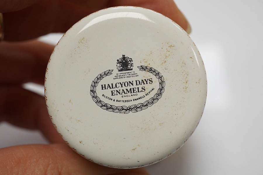 A collection of Halcyon Days boxes